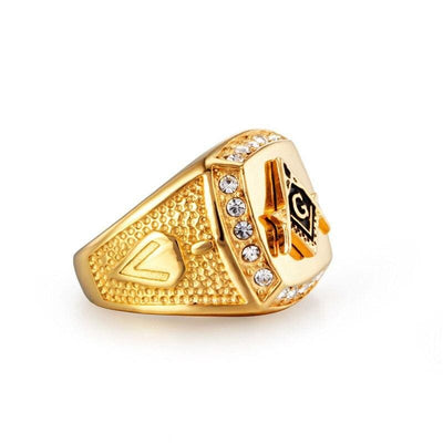 Vintage Freemason Gold Ring
