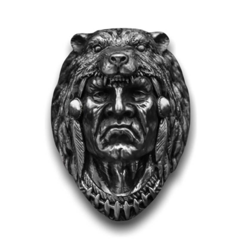 Vintage Silver Indian Head Ring