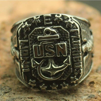 Vintage US Navy Silver Ring