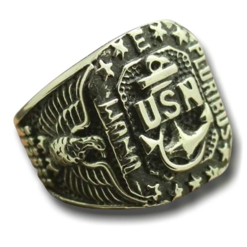 Vintage US Navy Silver Ring