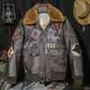 Vintage Leather American Aviator Jacket