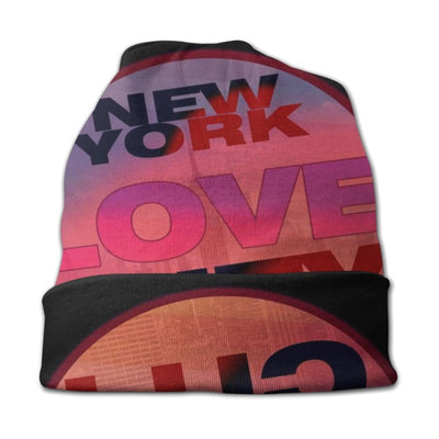 Vintage Pink New York Beanie