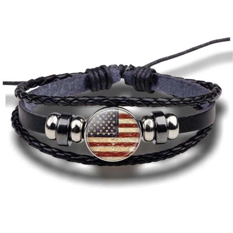 Vintage USA Flag Bracelet