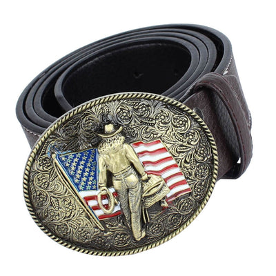 Vintage American Flag Belt