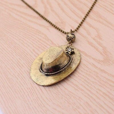 Mens Vintage Cowboy Necklace