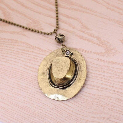 Mens Vintage Cowboy Necklace