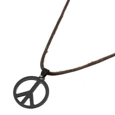 Vintage Peace And Love Necklace