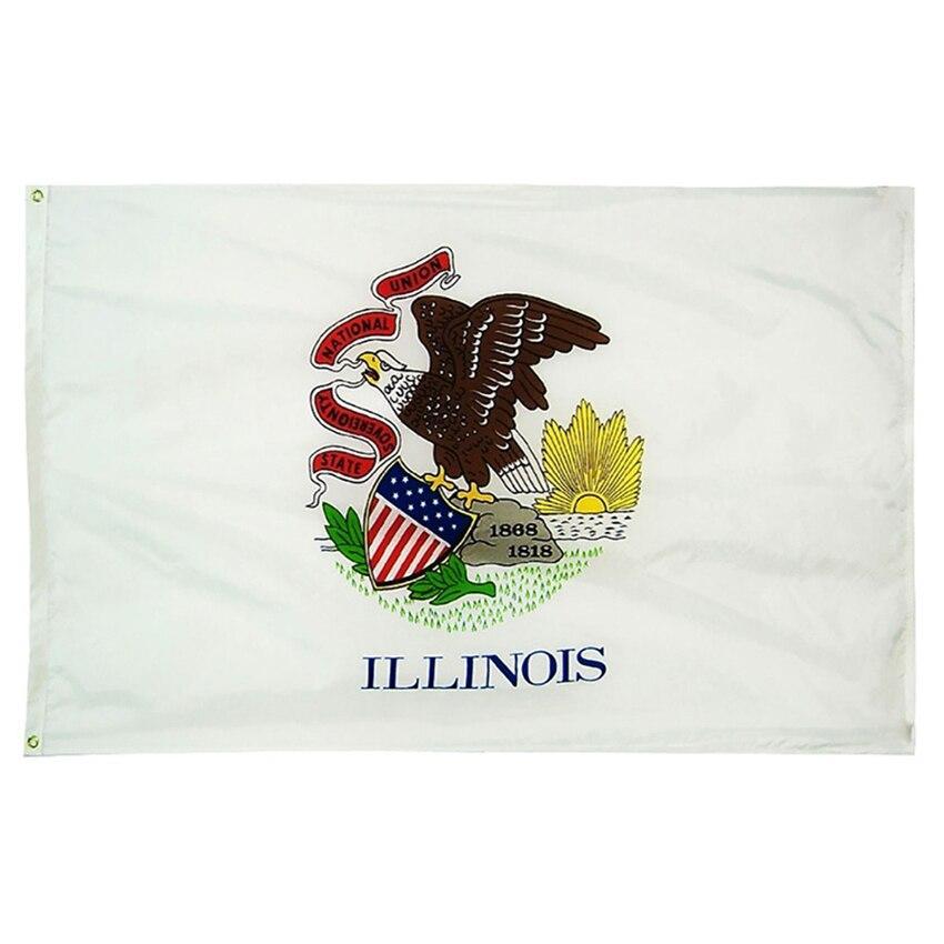 Illinois Vintage Flag