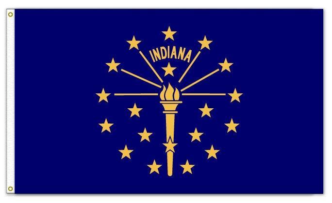 Vintage Indiana Flag