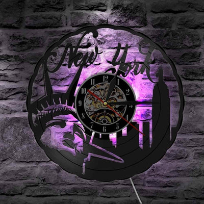 Vintage New York Design Wall Clock