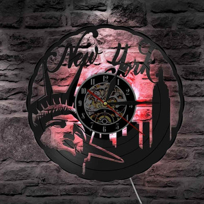 Vintage New York Design Wall Clock