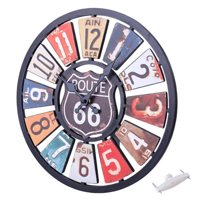 Vintage Route 66 Wall Clock