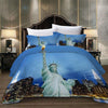 Vintage New York Blue Duvet Cover