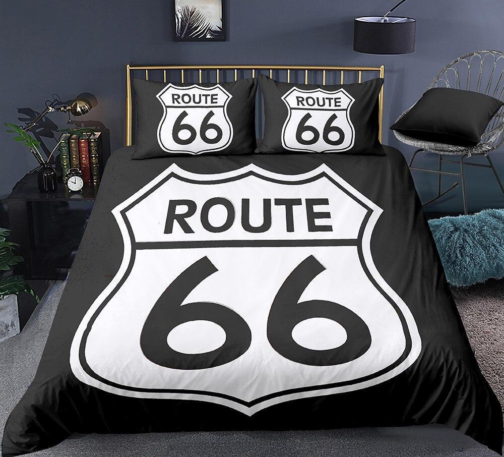 Vintage Route 66 Duvet Cover