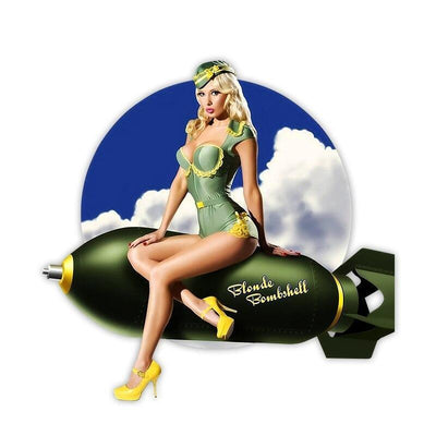 Vintage Military Pin Up Stickers
