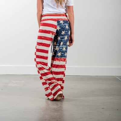 American Flag Vintage Pants