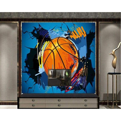 Vintage Basketball Theme Wallpaper
