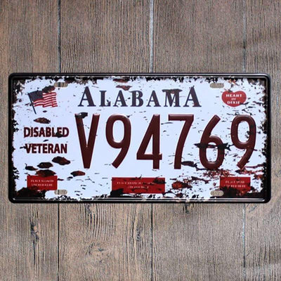 Vintage Alabama Plate