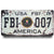 Vintage FBI Plate