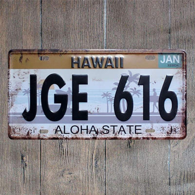Hawaii Vintage Plate