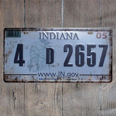 Vintage Indiana Plate