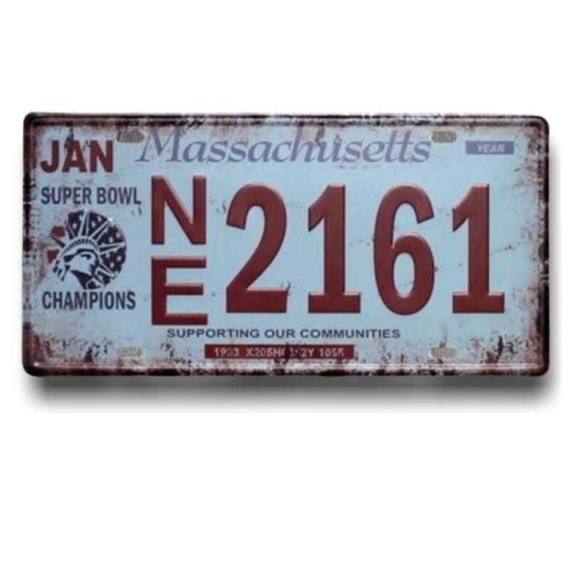 Massachusetts Vintage Plate