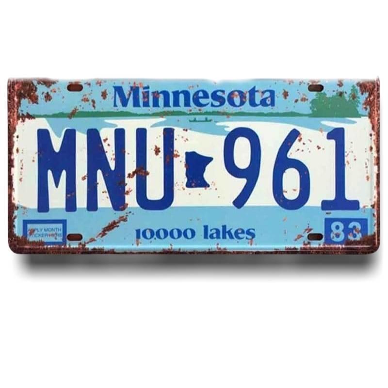 Minnesota Vintage Plate