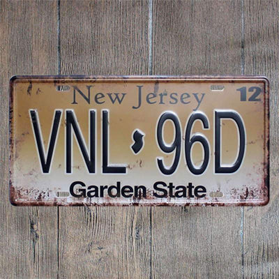 Vintage New Jersey Plate