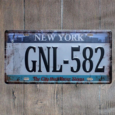 New York Vintage Plate