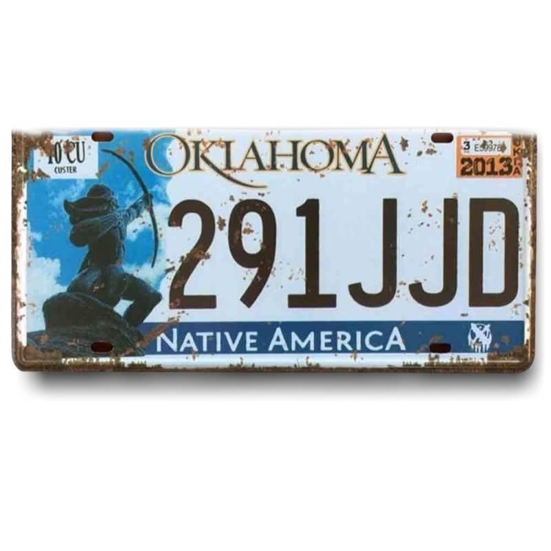 Vintage Oklahoma Plate