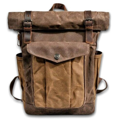 Vintage Brown Leather Backpack