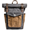 Vintage Brown Leather Backpack