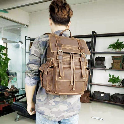 Vintage Biker Backpack
