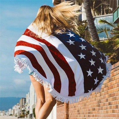 Vintage USA Flag Beach Towel