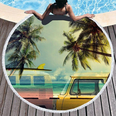 Vintage Beach Towel