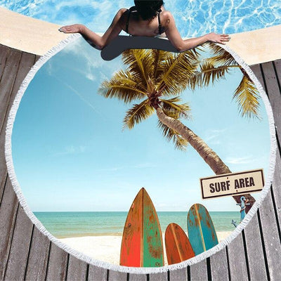 Vintage Beach Towel