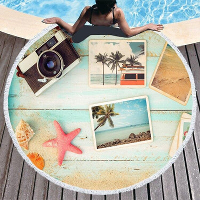 Vintage Beach Towel