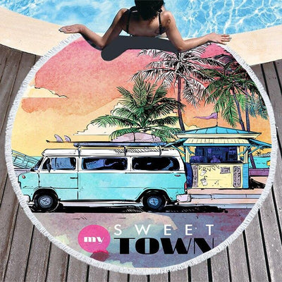 Vintage Beach Towel