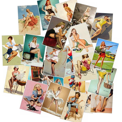 Vintage Pin-Up Stickers