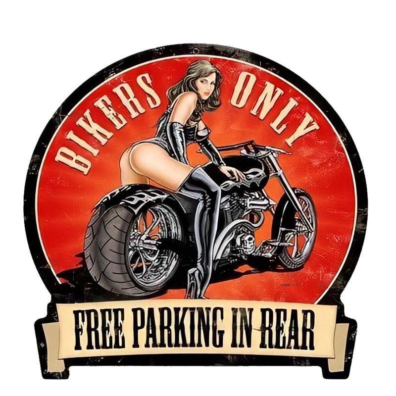 Vintage Pin Up Motorcycle Stickers