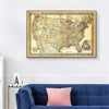 Vintage United States Map Chalkboard