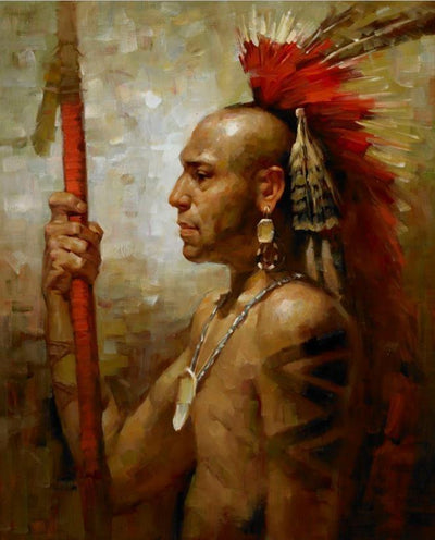 Indian Chief Vintage Canvas Print