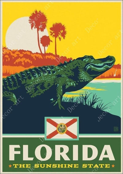 Florida Vintage Canvas Print