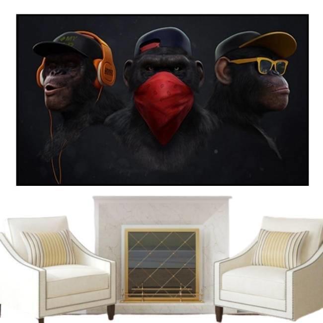 Vintage Gorilla Canvas Print