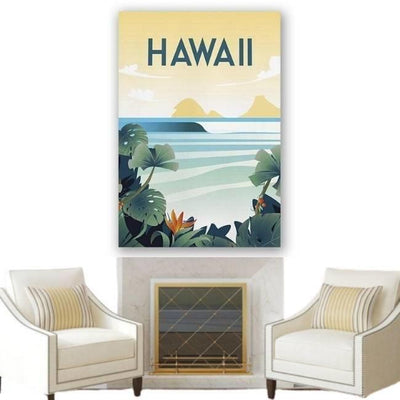Vintage Hawaii Canvas Print
