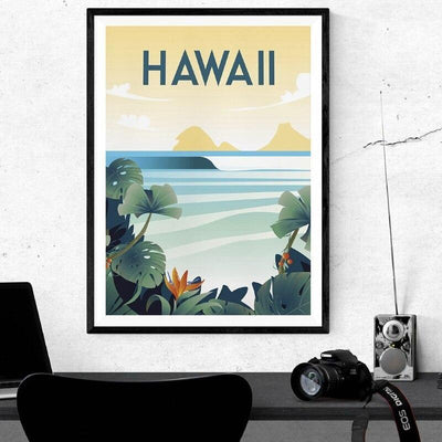 Vintage Hawaii Canvas Print