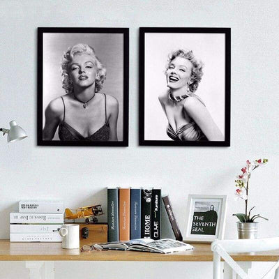 Vintage Marilyn Monroe Black And White Canvas Print