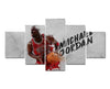 Vintage Michael Jordan Black And White Canvas Print