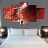 Vintage Michael Jordan Black And White Canvas Print