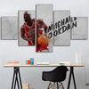 Vintage Michael Jordan Black And White Canvas Print